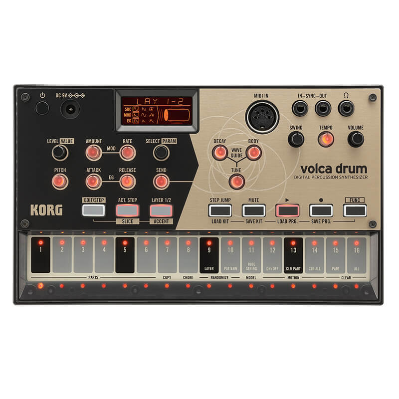 Volca Drum sintetizador de percusión digital Midiin